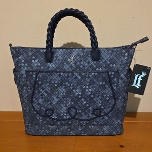 Loungefly Navy Blue Woven Tote